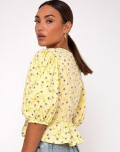 Load image into Gallery viewer, AMIAYA FLORAL WRAP TOP