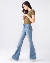 Load image into Gallery viewer, JANET - HIGH RISE FLARE LEG DENIM JEANS