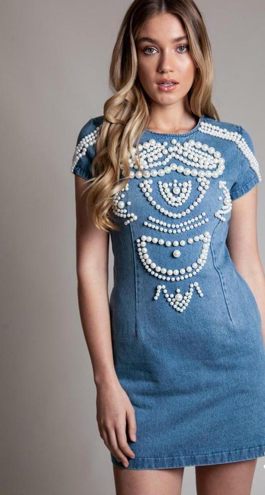 DENIM AND PEARLS DRESS DENIM AND PEARLS DRESS