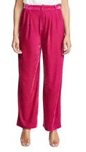 Load image into Gallery viewer, PINK HIGH WAISTED VELVET TROUSER

