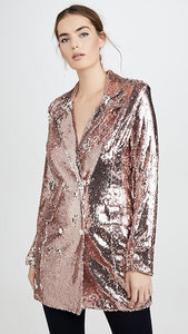 SEQUIN DOUBLE BREASTED BLAZER